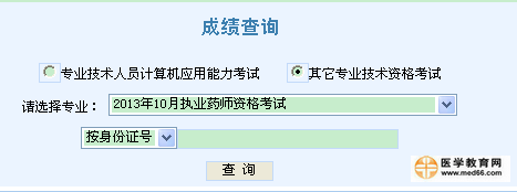 執(zhí)業(yè)藥師成績(jī)查詢