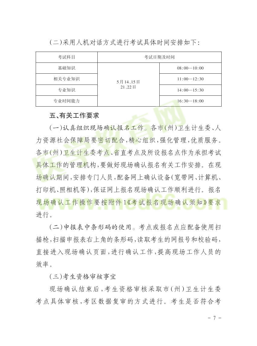 貴州省2016年衛(wèi)生資格考試報(bào)名通知