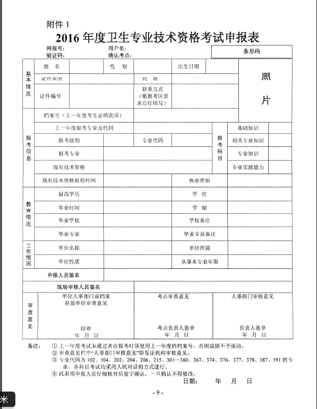 2016年湖北省襄陽市衛(wèi)生資格考試報(bào)名時(shí)間