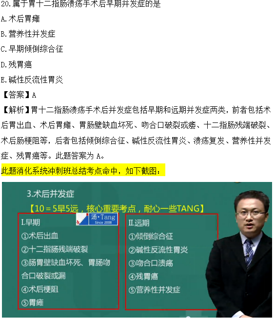 醫(yī)學教育網課程與臨床執(zhí)業(yè)醫(yī)師試題圖文對比第三單元（2）