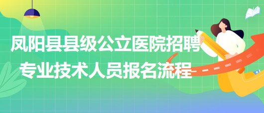 滁州市鳳陽(yáng)縣縣級(jí)公立醫(yī)院2023年招聘專(zhuān)業(yè)技術(shù)人員報(bào)名流程